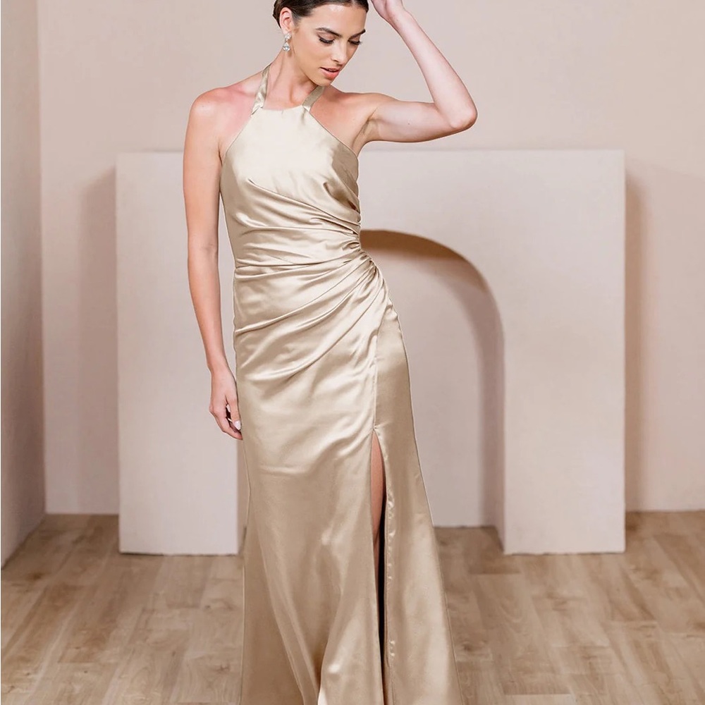 Fallon Satin Dress from Revelry.